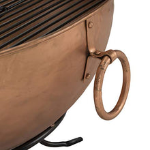 SAFAVIEH Outdoor Bangkok Metal Fire Pit, 32" Copper/Black PIT1005A