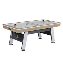 MD Sports 7' Hinsdale Air Powered Hockey Table with Pusher and Puck Set White/Gray