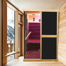 Daleyzay Double V-Shaped Far-Infrared Sauna Room Natural