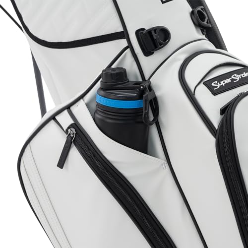 SuperStroke Golf Bag with Stand for Men & Women, White