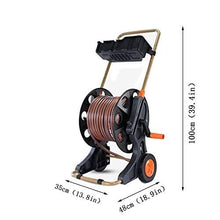 Garden Hose Cart with 60m Water Pipe, Portable Reinforced Hose Reel Storage Box for Car Cleaning, Pet Bathing, and Garden Watering – Easy to Use & Store