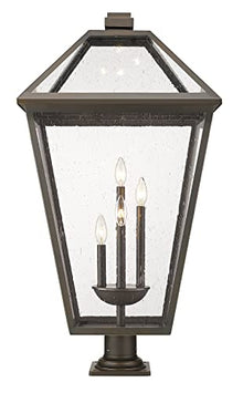 Z-Lite Talbot Outdoor Post 4-Light 240 Watts Oil Rubbed Bronze
