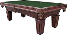 Playcraft St Lawrence 8' Espresso Slate Pool Table with Leather Drop Pockets