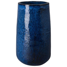 Emissary - Tall Straight Round Pot, Blue 21x33 H