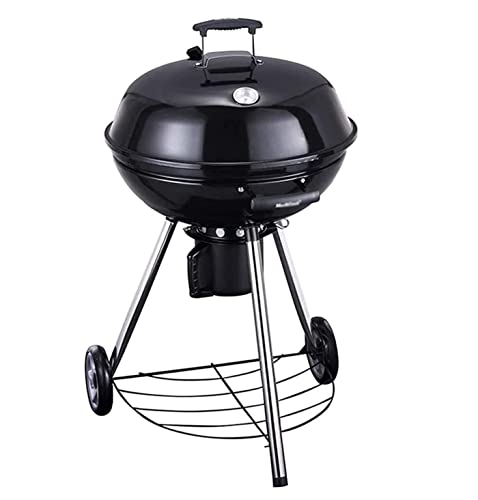IRYZE Portable Charcoal Grill Round Barbecue Grill with Wheels Household Charcoal Grill Outdoor Grill for 5-15 People BBQ Grill for Outdoor
