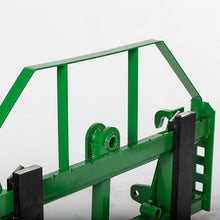 Titan Attachments Standard Series Global Euro Pallet Fork Frame with 42" Fork Blades, Fits John Deere Style Tractors, Hay Spear Sleeves Included, 2" Receiver Hitch, Rated 4,000 LB