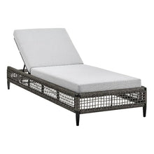 Armen Living Felicia Outdoor Chaise Lounge Standard Black