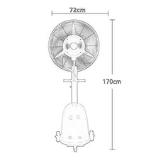 FAFACAI 26 Inch Misting Oscillating Fan, Commercial Outdoor Industrial Powerful Spray atomizing Electric Fan, Suitable for Outdoor, Factory, Shopping mall, Factory, 260W