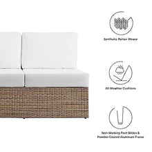Modway Convene Love Seat Cappuccino White