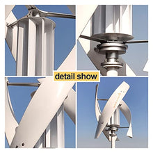 2000w Wind Turbine Generator 48v Alternative Energy Generator 220v AC Output Household Complete Kit With Controller Inverter (Color : MPPT Controller Specification : White)