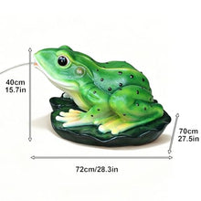 Garden Fountain Spitter, Frog Pond Spitter with Hose Barb, Garden Animal Sculpture Frog Pond Spitters for Water Gardens, Koi Ponds, Swimming Pool Decoration(72x70x40cm/28.3x27.5x15.7in)