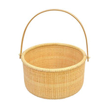 Storage Basket,Outdoor Rattan Picnic Easter Round Grocery
