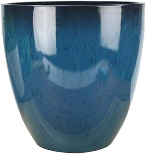 FAFACAI Flower pots Extra Large Resin Flower Pots Thickening and Deepening Balcony Planting Tree Plant Flowerpot Round Polishing Glazed Durable Coloured Flower Pot Plant Containers Home Decoration -A