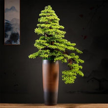 YXIANG56Q Fake Plants Artificial Bonsai Tree Light Luxury Floor Ornaments Living Room Entrance Decoration Fake Plants Potted Plants Bonsai Tree