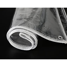 QWEASDF Waterproof Transparent Tarpaulin, Clear Tarp Cover, Rainproof Cover, Dust-Proof, for Garden Furniture Plants Patio Enclosure Garden Plant Cover Open Balcony,3x10m/9.8x32.8ft