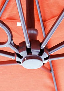 Galtech International 887AB58 11 Foot Round Easy Lift Tilt Aluminum Cantilever Umbrella Navy