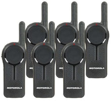 Motorola 6 Pack DLR1060 Walkie Talkie Radios Black