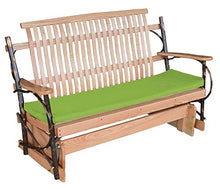Furniture Barn USA 5' Hickory Porch Glider, Natural Finish