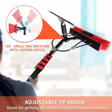 Solar Panel Cleaning Brush/Window Cleaning/Water Fed Telescopic Brush/Extendable Cleaner Conservatory Roof Suitable for Photovoltaic Panel Cleaning Trucks Window,24FT(7.2M)