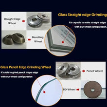 Vdniduir 800w Electric Glass Edging Machine,Portable Glass Edger,Straight Edge Round Edge Edge Grinder,for Marble Stone Tile