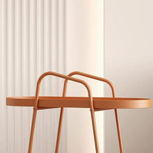 ZEELYDE Side Table/End Table,Wheeled Trolley Side Cabinet Mobile Coffee Table Living Room Sofa Small BedOffice Balcony Outdoor