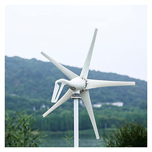 Wind Generator 400W Wind Turbine Power Generator with 3/5/6pcs Blades for Marine, RV, Home, Windmill Generator Suit (Color : Free Controller, Specification : 3 Blades) (Advanced Controller 3 Blades)