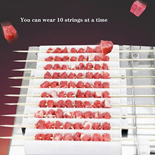 ERoomQ Manual Mutton Kebab Machine,Stainless Steel BBQ Doner Kebab 10 Strings Meat Making Machine,for Home BBQ Parties Barbecue Helper