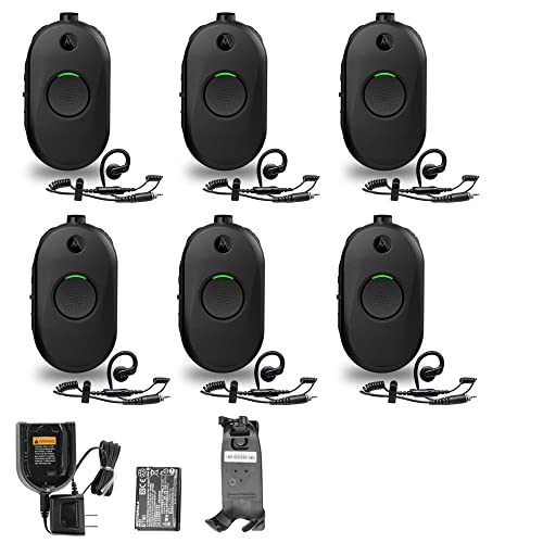 Motorola Solutions 6 x CLP1010e 1-Channel 2-Way UHF Business Radio Black