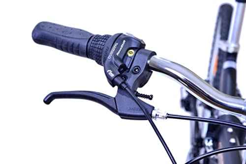 Columba Alloy Folding Bike 18 Speed Double Suspension Black 26 inch