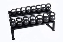 Ader Sporting Goods Ader Premier Kettlebell Set w/DVD & Free Rack Rubber Mat Grey, Black