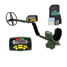 JIQHOHX Underground Metal Detector, Underground Gold and Silver Metal Detector Locator Jewelry Custom Relics Coin Waterproof Searching High Accuracy Lightweight (MD6350 Green Q)