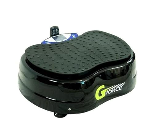 GForce Portable Dual Motor 1500 Watt Whole Body Vibration Plate Exercise Machine Black