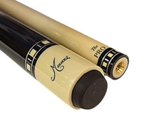 Meucci Handcrafted Billiards Pool Cue Stick - Rainbow Stain + Hard CASE (19 oz)