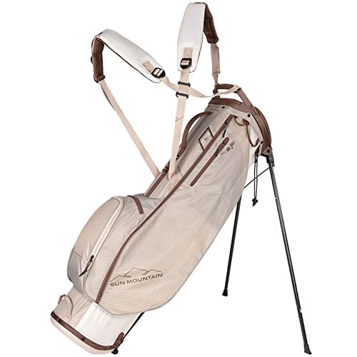 Sun Mountain 2023 Women's 2.5+ Golf Stand Bag Beige/Brown Pearl-Taupe-Java