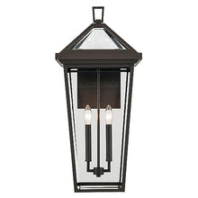KICHLER Regence 2-Light Olde Bronze Luxe Updated Traditional Outdoor Wall Light with Clear Glass for Outdoor Walls, Exterior Doors, Garage, Porch or Patio Walls