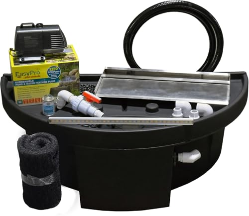 EasyPro HB23KBEX Vianti Falls Spillway Kit, 23.5" x 6" Spillway, Blue LED