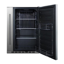 Summit 24-Inch 3.1 Cu. Ft. Shallow Depth Outdoor Compact Refrigerator W/Slide-Out Storage Compartment - BCR19924