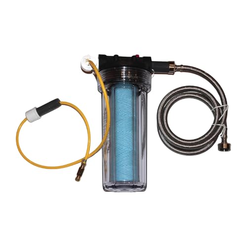 Deluxe Well Water Filter System Eliminate Rotten Egg & Sulfur Smell Remove Iron & Sediments Works on Any Size Well 4" & Above Upgrade Parts