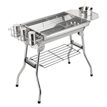 HBJWOV Barbecue Equipment, Outdoor Camping Barbecue Stove Detachable And Foldable Charcoal Grill Rack