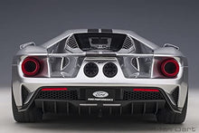 AUTOart 2017 Ford GT Ingot Silver Metallic Model Car 1/12 Black Stripes