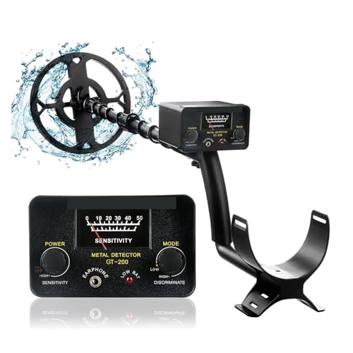 UYCVT Metal Detector for Adults, Gold Underground Metal Detector Waterproof High Sensitivity Detector Adjustable Tracker Pinpointing for Treasure Hunt-Gt200-1-D