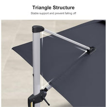 OROTLECT 10' x 10' Square Cantilever Umbrella,Gray