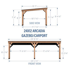 Backyard Discovery Arcadia Cedar Wood Outdoor Gazebo Pavilion Light Brown