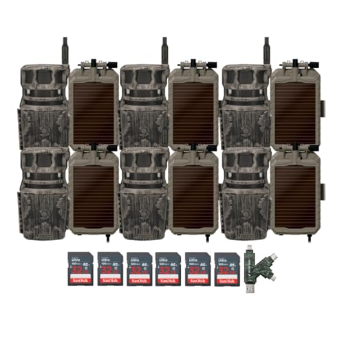 Stealth Cam Revolver 40MP Cellular Trail Camera Bundle with Solar Power Panel and Accessories
