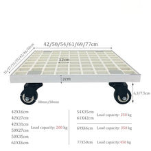 Laohucai Heavy Duty FRP Plant Caddy with Wheels, Large Potted Plant Caddy, Garden Flower Pot Planter Mover Planter Trolley with Lockable Casters, for Indoor Outdoor, Yards, Gardens, Balconie(77x50cm)