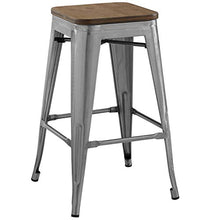 Modway Promenade Counter Stool Set of 4 Gunmetal