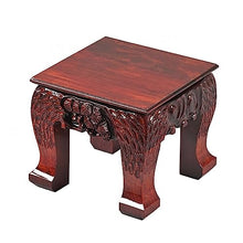 ARINAL Statue Base Bonsai Base Retro Square Wooden Vase Bonsai Base Table Lamp Teapot Base, Home Decor Display Stand Vase Stand (Size : S)