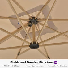 OROTLECT Palace MEB 11X11FT Patio Cantilever Umbrella,Beige