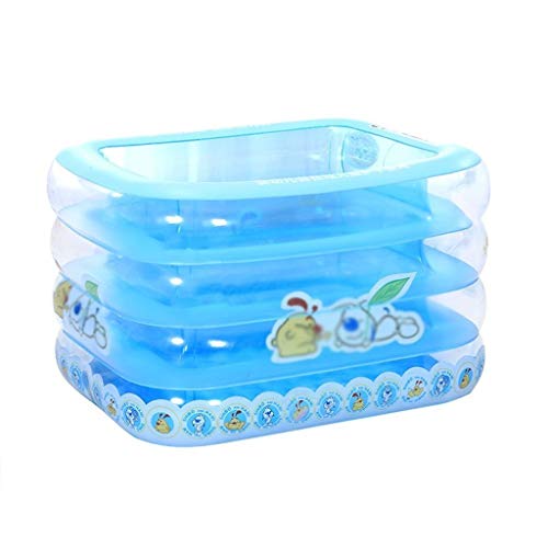 Inflatable Swimming Pool Baby Lounge Pool Multi-Layer Inflatable Pool for Ages 3 Kids and Adult 120X102X75 cm Backyard Water Party