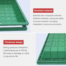 1pc Invisible Recessed Manhole Cover and Frame - Durable Resin Septic Tank Cover for Garden and Lawn(80x80cm)